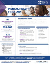 Load image into Gallery viewer, Mental Health First Aid Certification (ADULT)